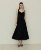 Adowl Flare Line Summer Cool Long Skirt - Black