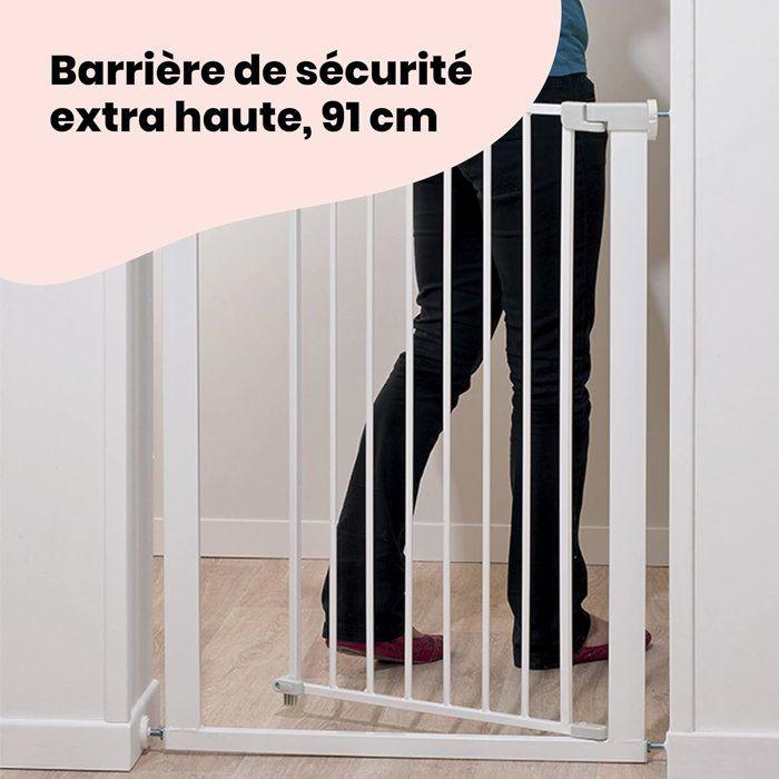 Barriere de sécurité enfant Easy Close Extra Tall - SAFETY 1ST - Métal - Blanc - Réglable de 73 a 80 cm