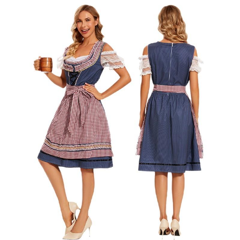 Halloween Oktoberfest Bavarian traditional costume beer costume adult women's dress