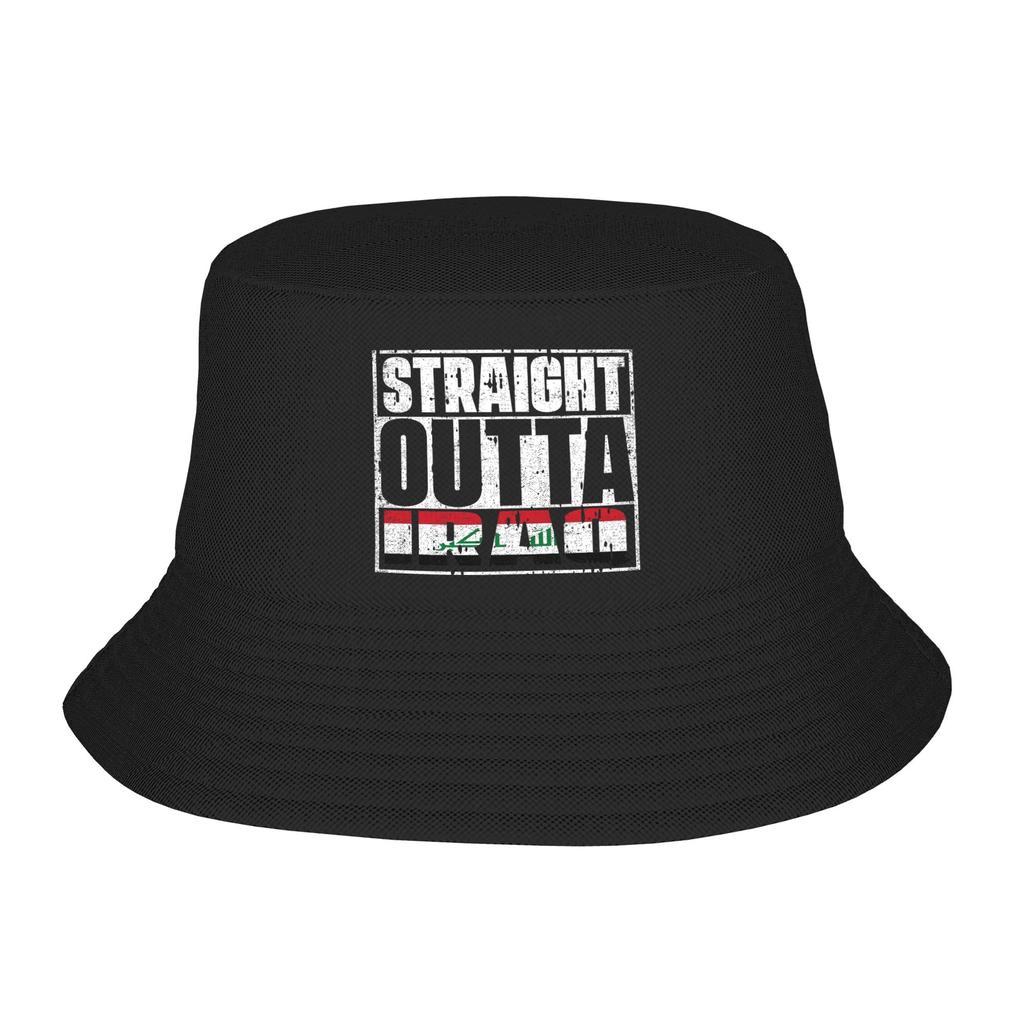 Iraq Flag Bucket Hats for Unisex Summer Vocation Sun Hats for Vacation Caps