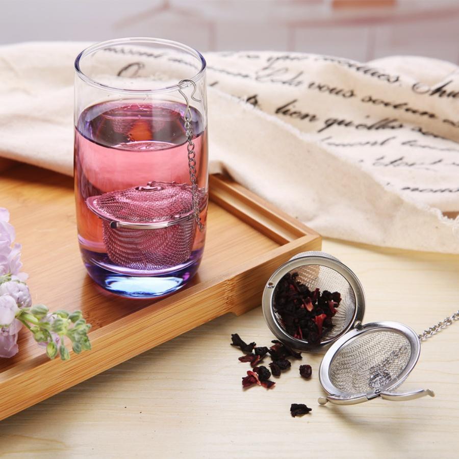 1pc Stainless Steel Tea Infuser Mini tea strainer Spice Separator Cup Household Kitchen Tea Cup Tea Leaf Strainer