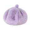 Furry Leopard Print Hat Thickened Pumpkin Painter Cap Plush Octagonal Cap  Commuting