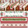 Weihnachts-Tischläufer Elch Schneemann Tischdecke Frohe Weihnachten Dekorationen für Zuhause Tisch 2025 Navidad Frohes Neues Jahr Geschenk 2025