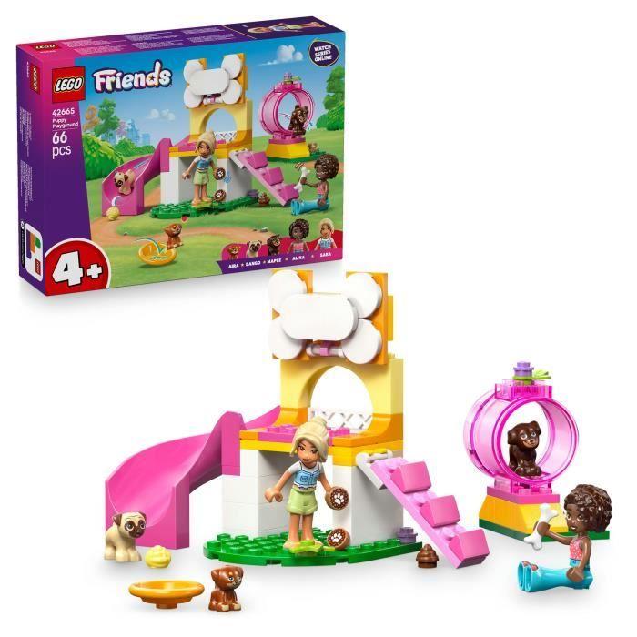 LEGO Friends 42665 L’Aire de Jeux des Chiots - Jeu Créatif dès 4 Ans - Toboggan
