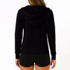 Women's Fashionable Solid Color Long Sleeved Hooded Pocket Zipper Casual Sweatshirt Jacket