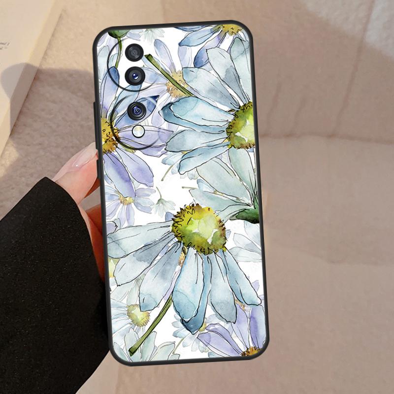

Daisy Watercolor For Honor Magic 7 5 6 8 Pro Case For Honor 200 400 50 70 90 Lite X8b X8c X9a X9b X9c X9d Win Honor Magic7 Lite