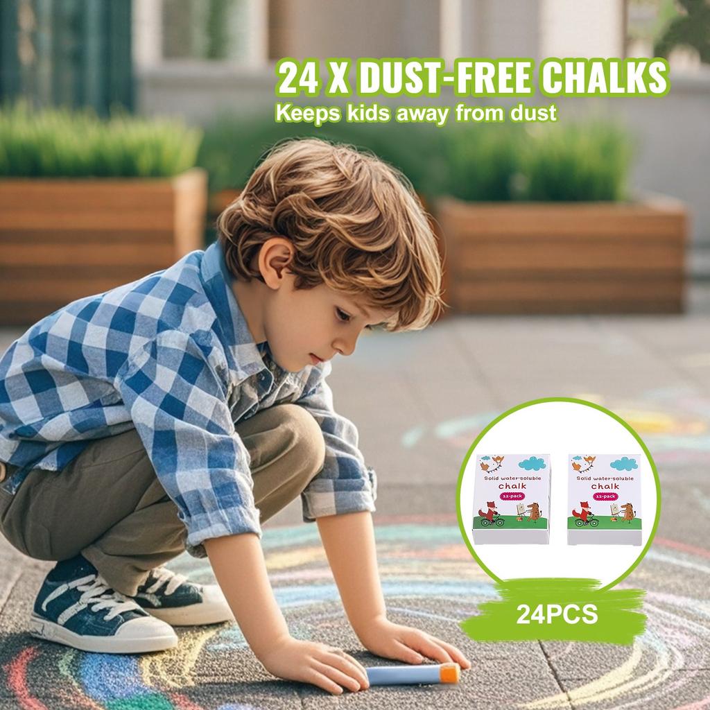 VEVOR Easel Accessory Set, 32 PCS Kid's Art Easel Painting Kit Including Chalks, Dry-Erase Markers & Paper Rolls