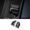 Carbon Fiber Seat Belt Adjustment Cover Trim 2PCS For Benz C-Class ABS 2015-