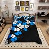 Homewish Cartoon Chic Flower Duvet Cover Set,Outer Space Planet Jungle Mushroom Bedding Set,Dreamy Stars Moon Bed Set