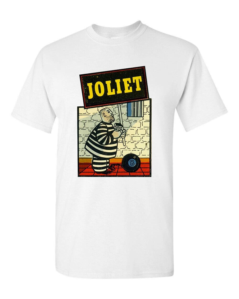 T Shirt Vtg Travel Art Cotton Tourist Retro Vacation Joliet Prison Novelty XL
