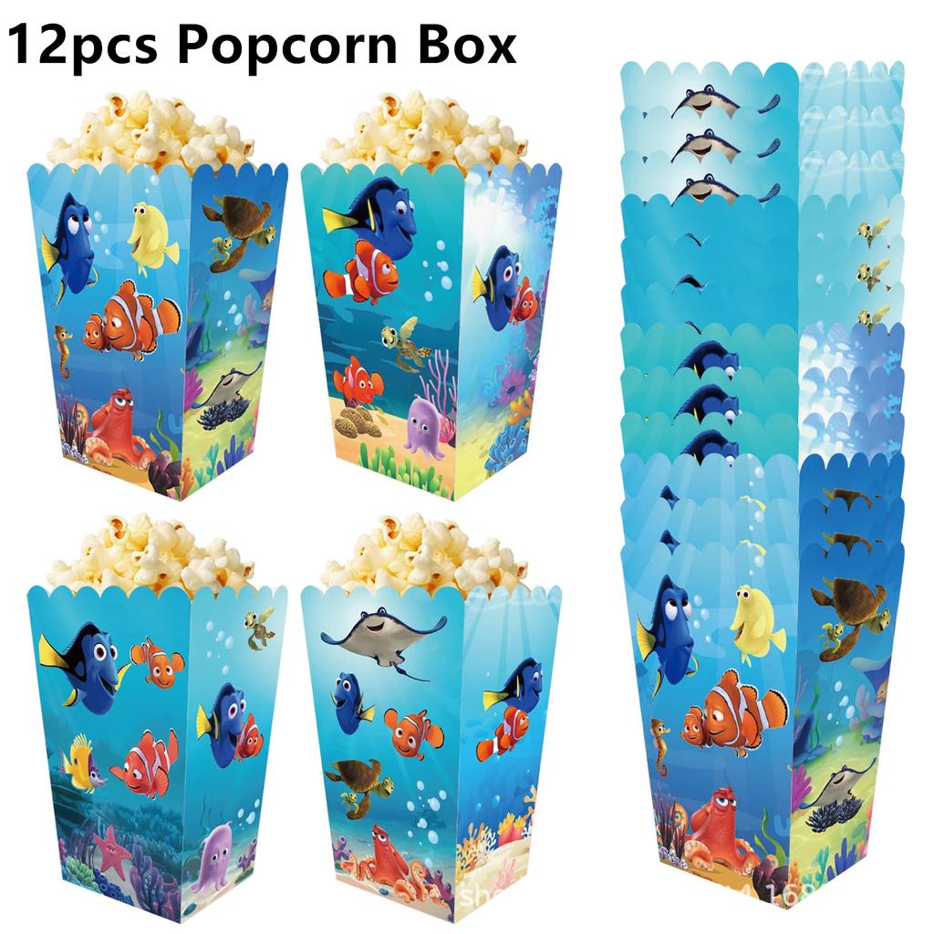 Finding Nemo Latex Balloons Clownfish Ocean Sea Clown Fish Foil Ballons Happy Birthday Banner Cake Topper Party Decor Toy