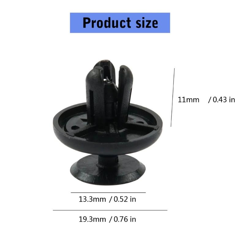 25pcs Push Clips Hood Engine Under Cover Clips for Vehicle Replacement Plastic Fastener Clips Automotive Accessories