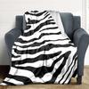 1pc Zebra Print Blanket Warm, Cozy, And Soft, Suitable for Sofas, Beds, Cars, And Office Use.Perfect for Camping And Travel, Making It a Great Gift fo