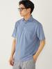 SHIPS Colors Men's Polo Shirt, Moisture-Wicking, Quick-Drying, Kanoko Wide Collar, Light Blue, Size L, 212170048