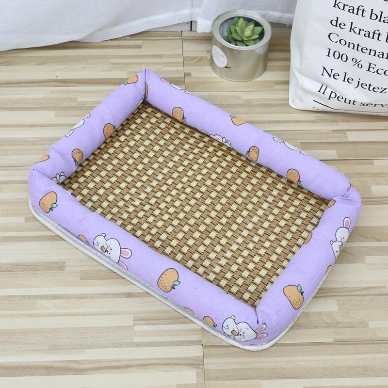 Rattan Cat Bed with Cooling Ice Pad - Four Seasons Universal Cat Nest