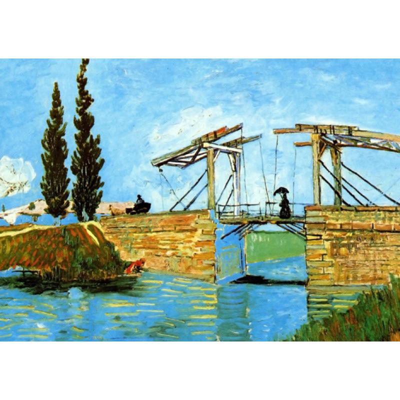 

Van Gogh Starry Night Sunflowers Decorative Oil Painting Poster with Kraft Paper Frame Yellow Kraft Paper (No Glue) 30X42 cm