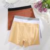 FINETOO Women's Cotton Seamless Boyshorts Plus Size Stretchy Safety Pants Girls Sexy Tight Solid Color Boxer Panties Breathable Lingerie