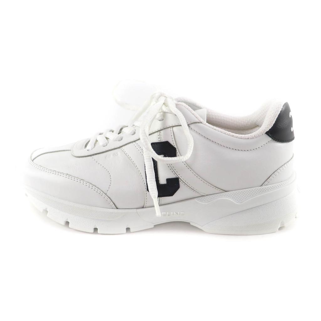 Tolle CELINE Sneaker Runner CR-02 Triomphe Logo-Aufnäher Leder 36 359483338C Gebraucht