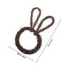 Bunny Shape Rattan Wreath DIY Handmade Easter Decor Natural Vine Garland Frame Floral Wreath Craft Material Wall Hanging DIY