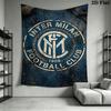Inter Milan Emblem Wallpaper Bedding 1 Duvet Cover 2 Pillowcase Without Core Duvet Cover And Pillowcase Soft And Comfortable Bedding Set