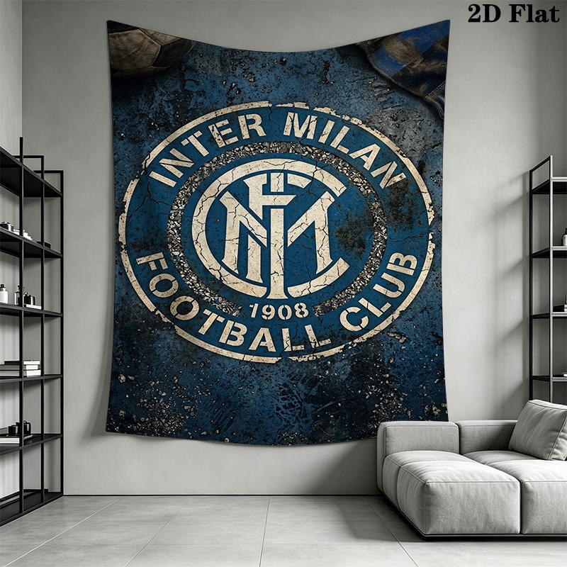 Inter Milan Emblem Wallpaper Bedding 1 Duvet Cover 2 Pillowcase Without Core Duvet Cover And Pillowcase Soft And Comfortable Bedding Set