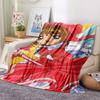 1Pc Cardcaptor Sakura Print Flannel Blanket, High quality Comfortable for All Seasons, Home Decor, Warmth and Comfort, Perfect for Christmas Gifts
