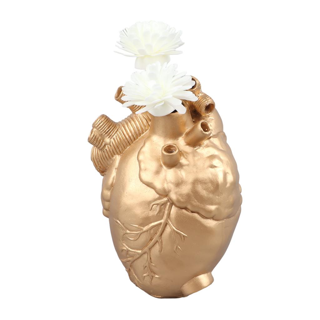 Kreatywne Anatomiczne Wazony w Kształcie Serca Rzeźba z Żywicy Wazony na Kwiaty w Kształcie Serca na Biurko Dom
