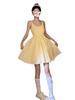 French Yellow Suspender Dress Children's Summer New Small Seaside Vacation Temperament Puffy Skirt