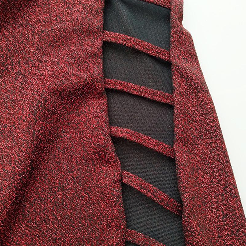 Mode Damen Sexy Tiefes V-Ausschnitt Spaghettiträger Minikleid Bandagekleid Clubkleid Hüftbetontes Kleid