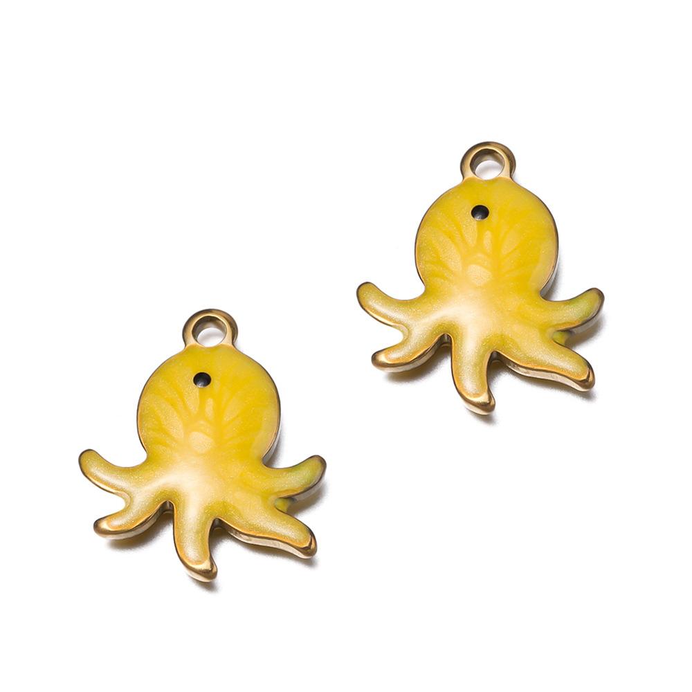 

10 шт. Сделай сам Подвеска из нержавеющей стали с масляной эмалью Морская серия Подвески Аксессуары