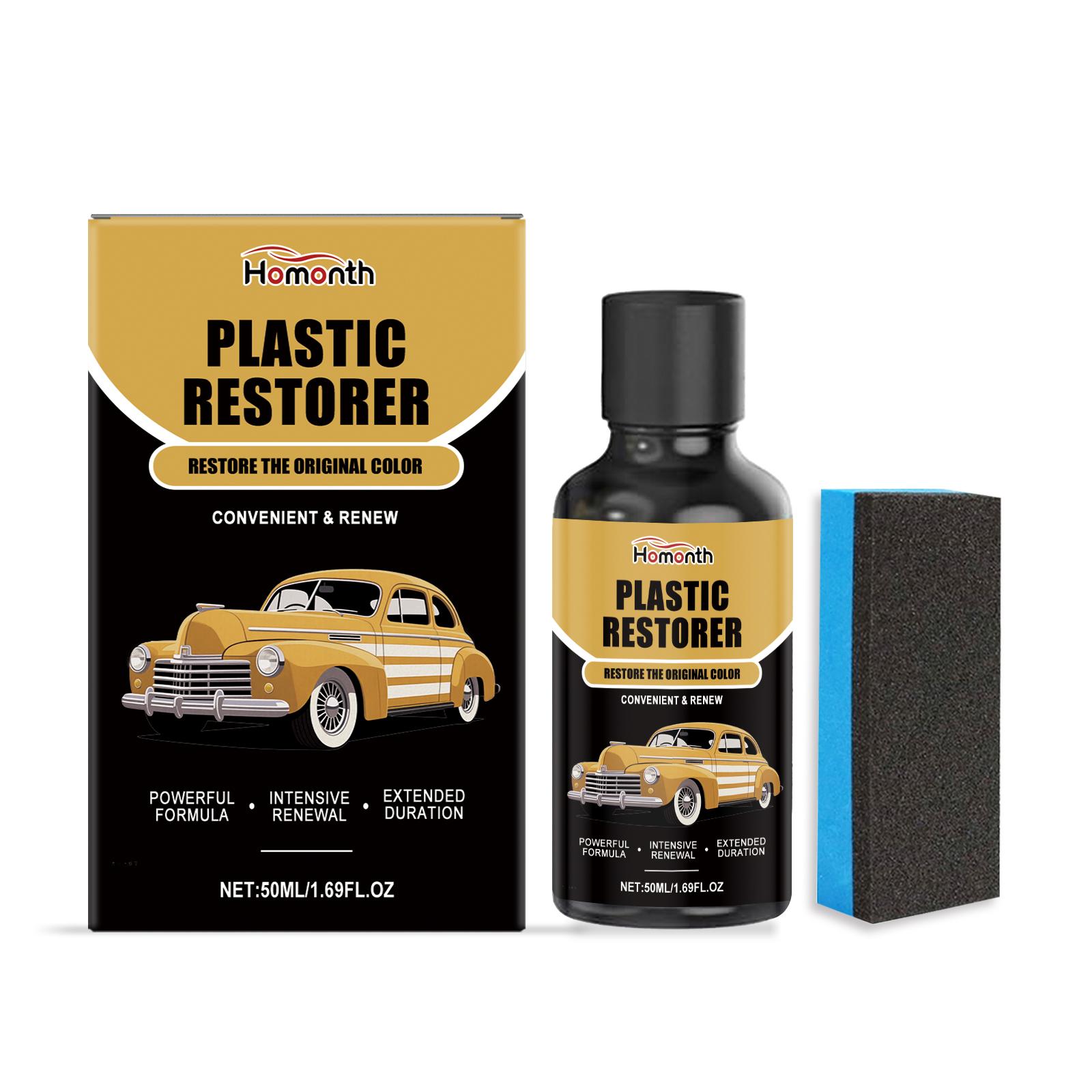 Homonth car plastic refurbishment care Agent cleaning interior decontamination scratches plastic maintenance brightening care 1set
