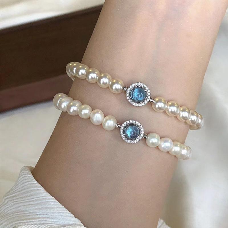 Sea Blue Mercury Armbånd Lett Luksus Temperament Design Enkelt Armbånd Luksus Vintage Håndverk Smykker Gave