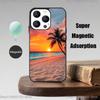 Sea Tropical Palm Trees Beach Phone Case  For iPhone 17,16,15,14,13,12,Pro,Max,Plus,Mini,Magsafe,Magnetic Wireless Charging Case