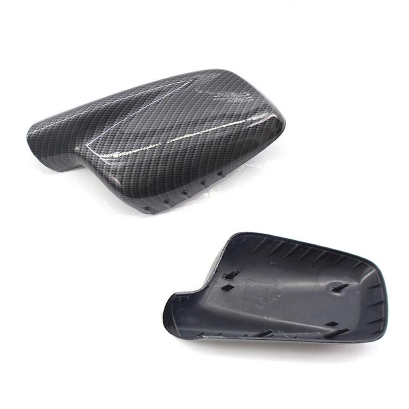 A57E-Car Reversing Mirror Housing Side Mirror Cover Cap For BMW E46 E65 E66 745I 750I 51167074236 51167074235 Replacement Access
