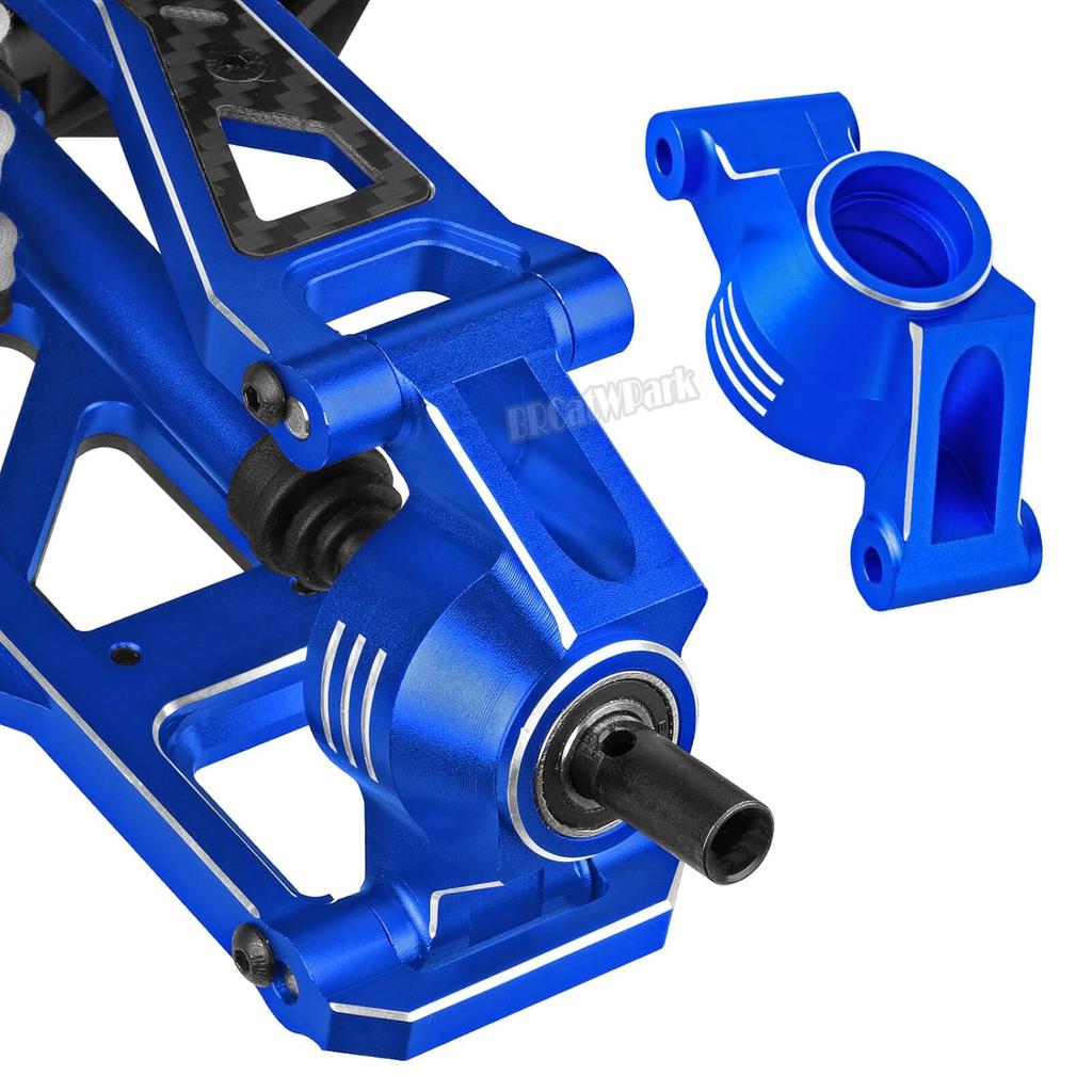 Aluminum Caster Block,Steering Blocks,Rear Stub Axle Carriers Upgrades Part for 1/10 WideMaxx/X-Maxx,RC Steering Block w/Bearings Hops up,RC Truck