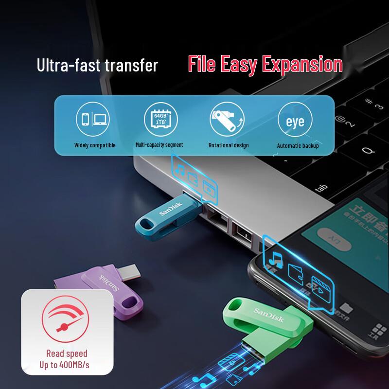 SanDisk Ultra Dual Drive Go 512GB USB-C Flash Drive