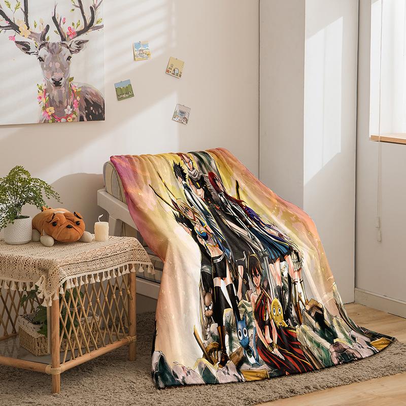 Cartoon Hero Academy Series Double Sided Flannel 3D Digital Printing Blanket Blanket