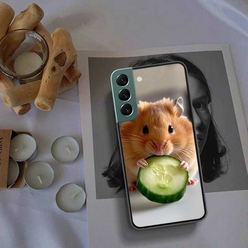 Hamsters With Hats Have Ears Phone Case For Samsung Galaxy S22 S25 Ultra S21 S10 Plus S26 Edge S20 S23 S24 FE Cover Silicone