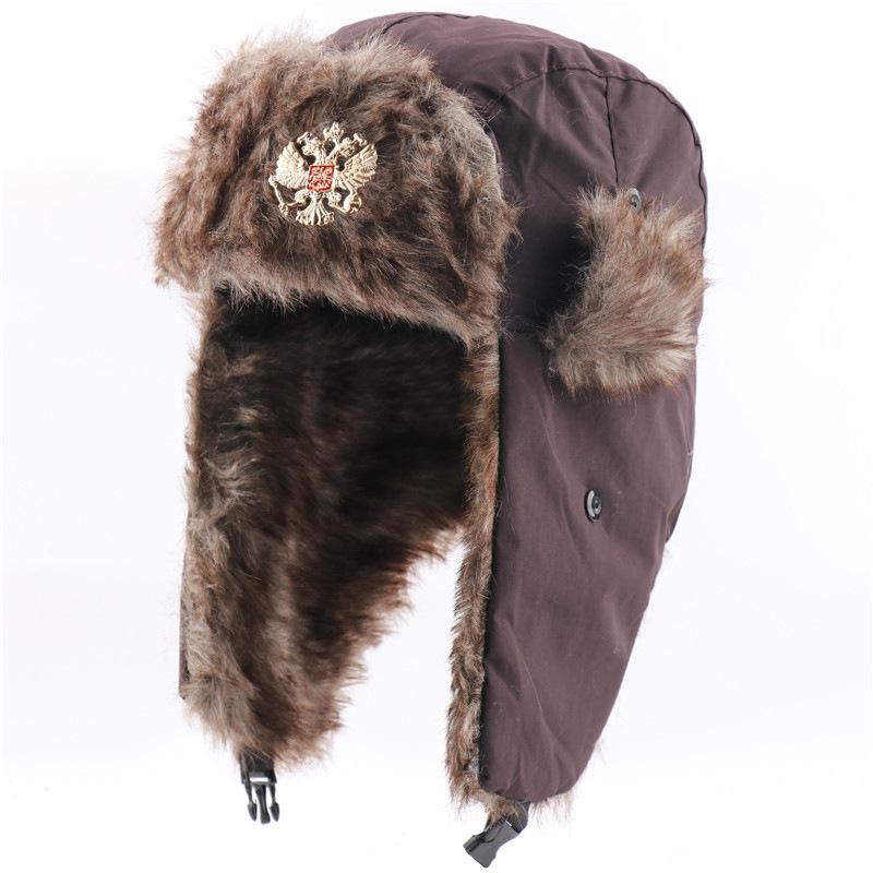 Sowjetisches Wappen Lei Feng Hut winddicht warm Ohrenschützer Hut Herren und Damen Outdoor Reiten Nordost warmer Hut Winter neu
