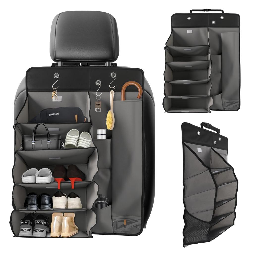 Car Shoe Shoe Umbrella Car Seat Back Back Seat Storage Shoe Multifunctional Car Foldable Shoe Storage Car Camping Antibacterial and Compatible with a