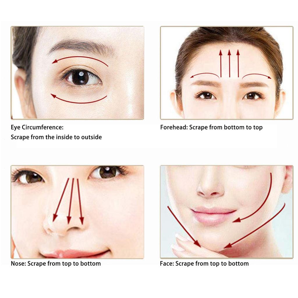 Terahertz Gua Sha Board Cold Hot Compression Gua Sha Scraping Massage Tool for Face Back Neck