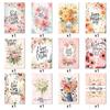 Pack Of 12 Beautifully Designed Mother's Day Greeting Cards Colorful Postcards Set with Envelopes Party Decorations