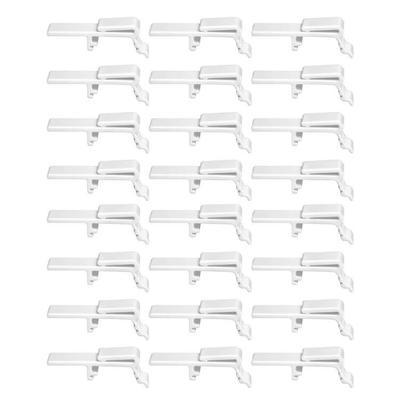 12/24Pcs Dust Cover Valance Clip Window Vertical Blind Retainer Clip Curtain Rails Mounting Clamp for Home and Office