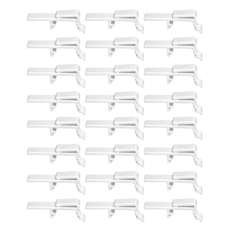 12/24Pcs Dust Cover Valance Clip Window Vertical Blind Retainer Clip Curtain Rails Mounting Clamp for Home and Office