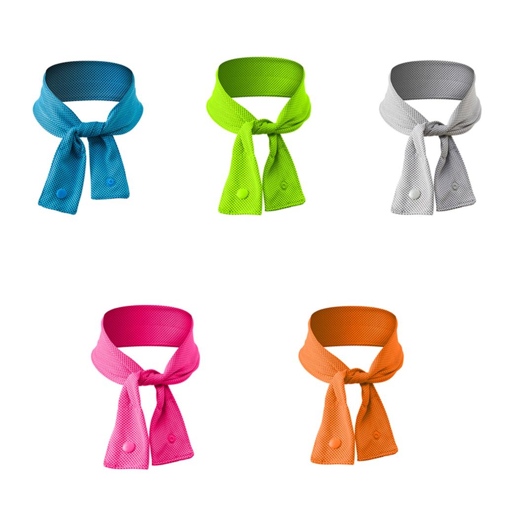Adjustable Chilled Scarf For Summer Heat Relief Reusable Neck Wrap With Moisture Wicking Technology Ice Pack Scarf