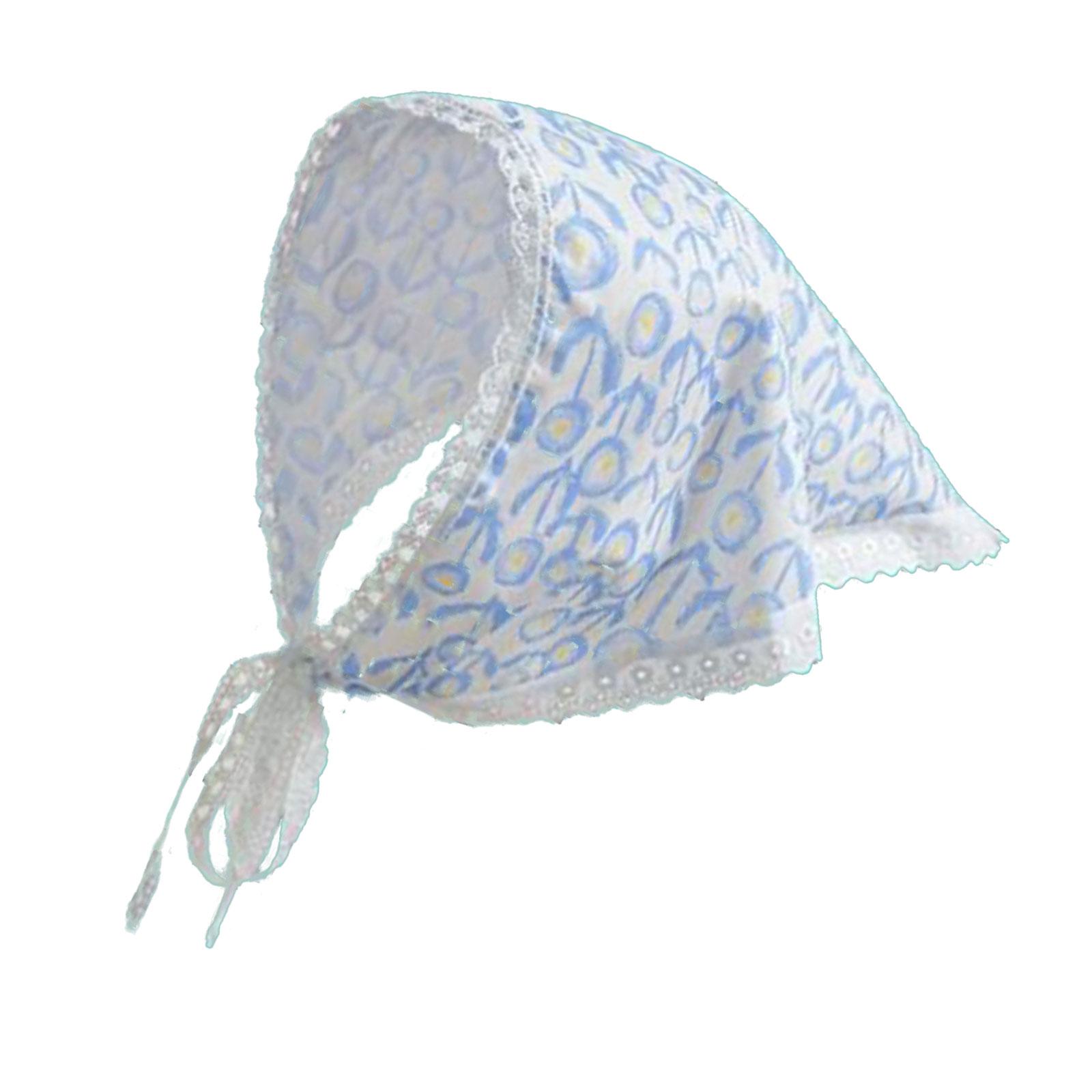 

Ретро французские стили Цветочный треугольный платок Головной убор для женщин Солнцезащитная повязка на голову для модных женщин 3