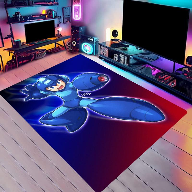 Robot Game Carpet M-Megaman European and American Series Living Room Square Rugs Tent Mats Carpets for Living Room