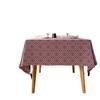 Tablecloth Jacquard Festival Table Cloth Red Thick Tablecloth Rhombus Geometry