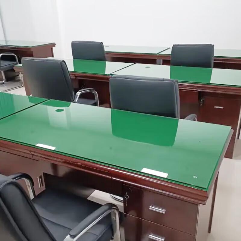 Green Flocked Office & Conference Desk Mat