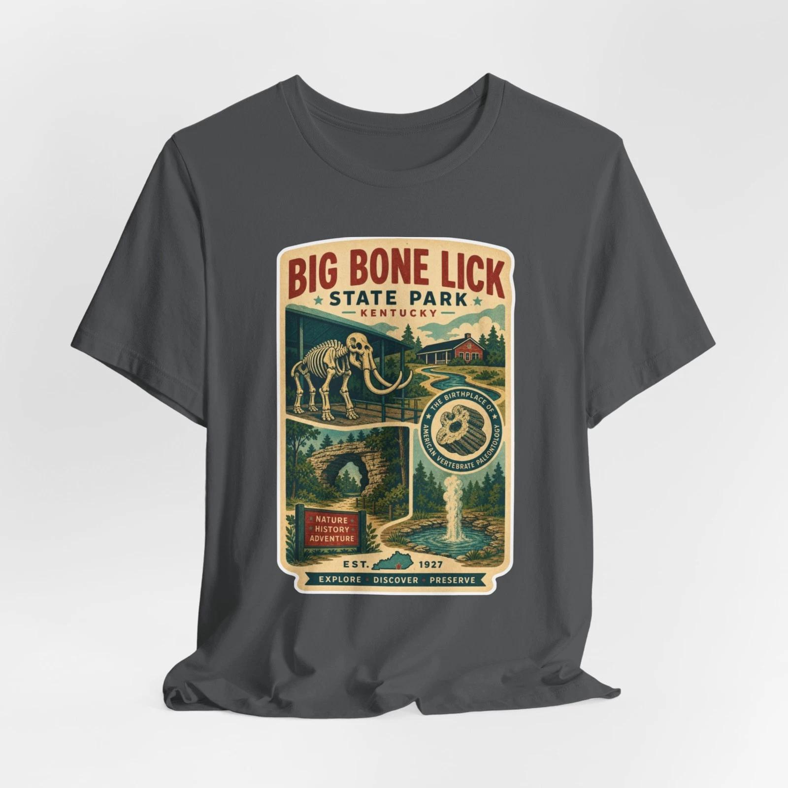 Big Bone Lick State Park KentuckyTravel Souvenir Tee, KY Vacation T-Shirt S